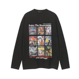 Unisex long-sleeved shirt autum dark printing
