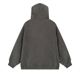 Men Hoodie Hooded Cardigan Sweater Men's Spring and Autumn Letter Towel