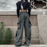 Women Cargo Pants Women's Stitching Mop Pants
