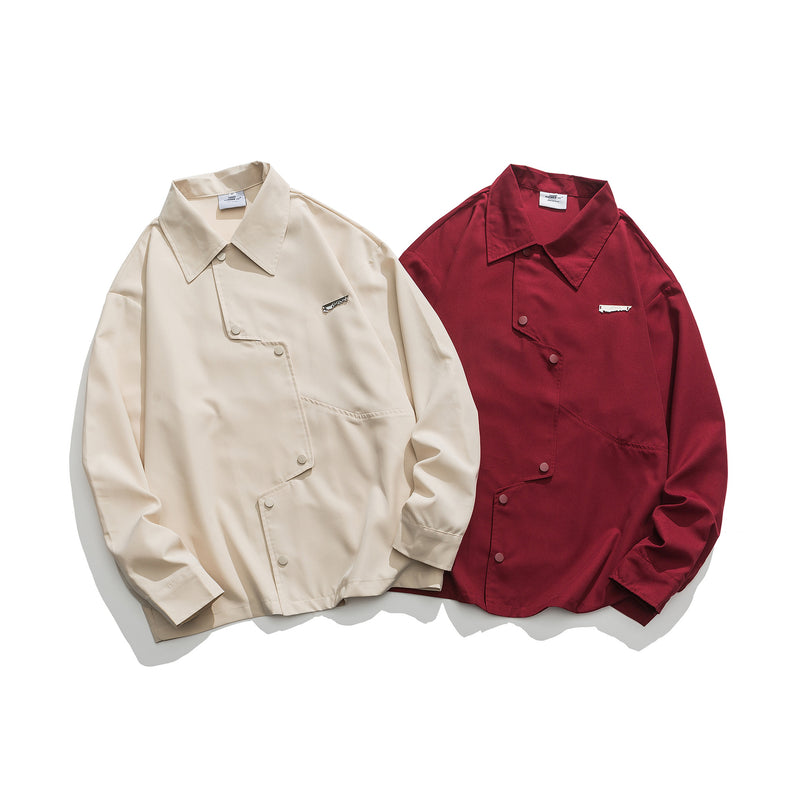 Unisex Jacket Autumn Irregular Structure Shirt Women's Clothing