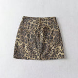 Women Skirt Autumn Skirt Women's High Waist Denim Skirt