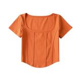 Women T-Shirt Summer Slim Short-Sleeved Tops Women