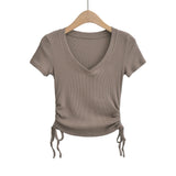 Women T-Shirt Workout Clothes Spring and Summer Sports Tight T-shirt for Women