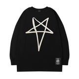 Men Long Sleeve Shirt XINGX Printed Long-Sleeved Top Hip Hop T-shirt Men and Women Loose