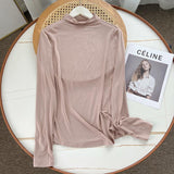 Women's T-Shirt Long-Sleeved T-shirt Women's Autumn All-Matching Casual Bottoming Shirt