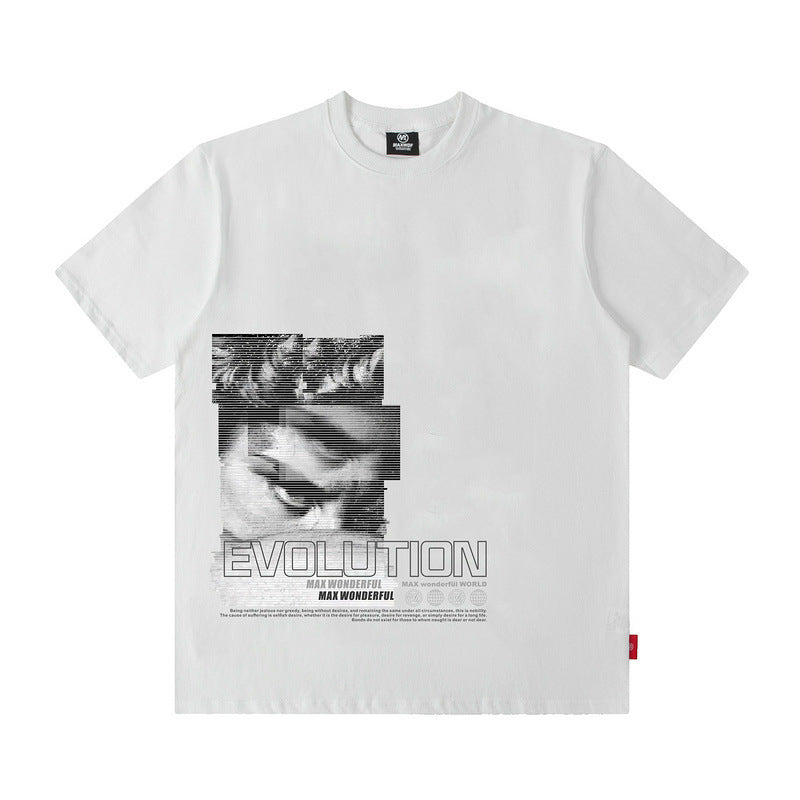 Men T Shirt National Fashion Short-Sleeved T-shirt Summer