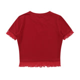Women T-shirt Short-Sleeved T-shirt Women's Summer Printed round Neck