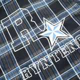 Men Long Sleeved T Shirt Long Sleeve Shirt Spring and Autumn Letter Five-Pointed Star Print Loose Casual Shirt