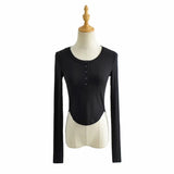 Women T-shirt Long Sleeve Pullover T-shirt Top