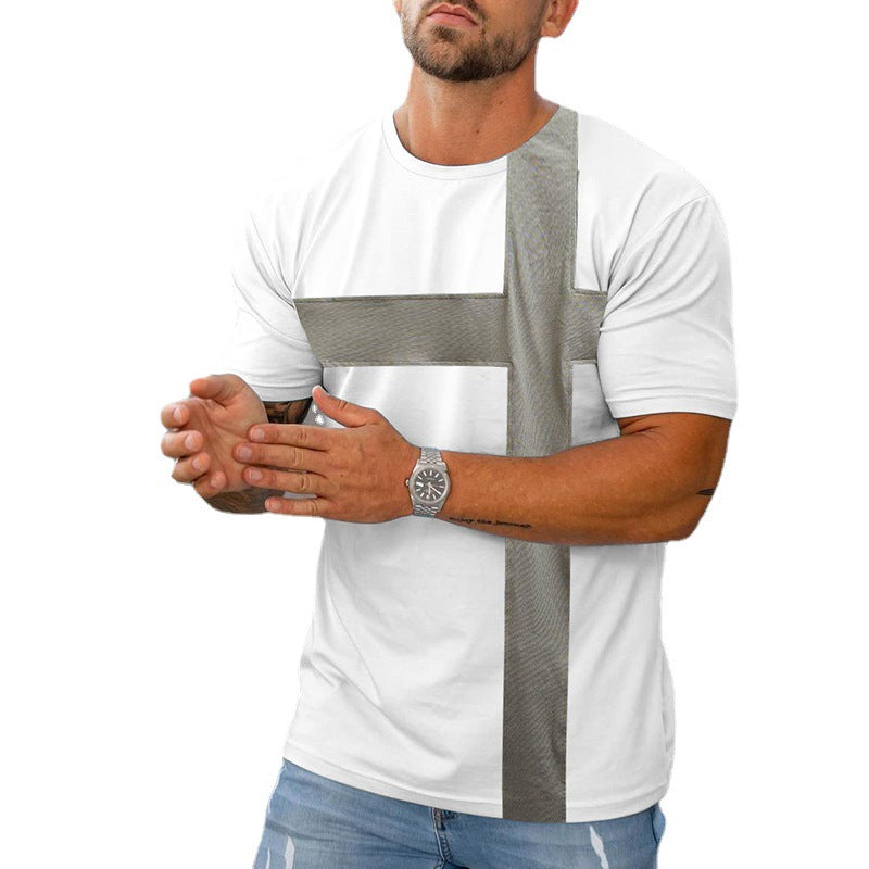 Men T Shirt T-shirt Summer Men's Loose Short Sleeve