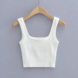 Women Camisole Summer Sling Square Collar Slimming Top