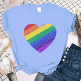 Women's Independence Day T Shirt round Neck Short Sleeve T-shirt