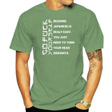 Men t-shirt Reading Japanese is really easy shirt