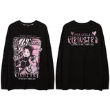 Men Long Sleeve Shirt Loose Long Sleeve T-shirt Men's Ins Sweater