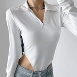 Women T-shirt Spring and Autumn Slimming Bottoming Long Sleeve T-shirt Top