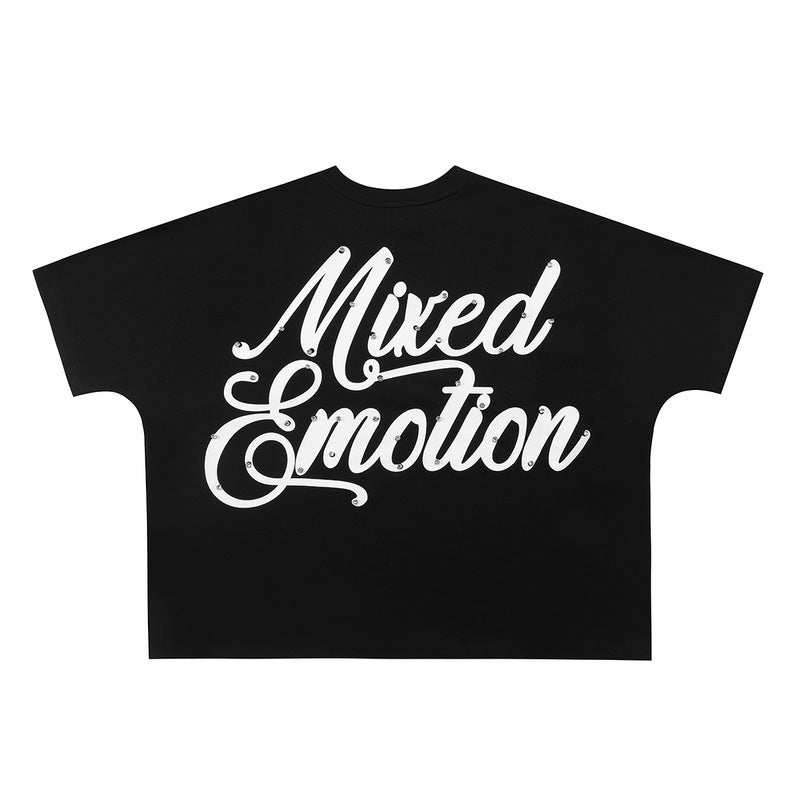 Mixed Emotion T-Shirt Hip Hop Short Sleeve T-Shirt