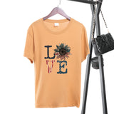 Women Independence Day T Shirt Printed Short Sleeve T-shirt