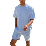 Men Co-Ords Sports Men's Suit Printed T-shirt Summer Casual