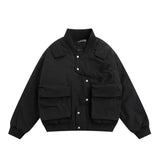 Men Cotton Padded Jacket Men's Thickened Warm Cotton Coat Jacket Baseball Uniform