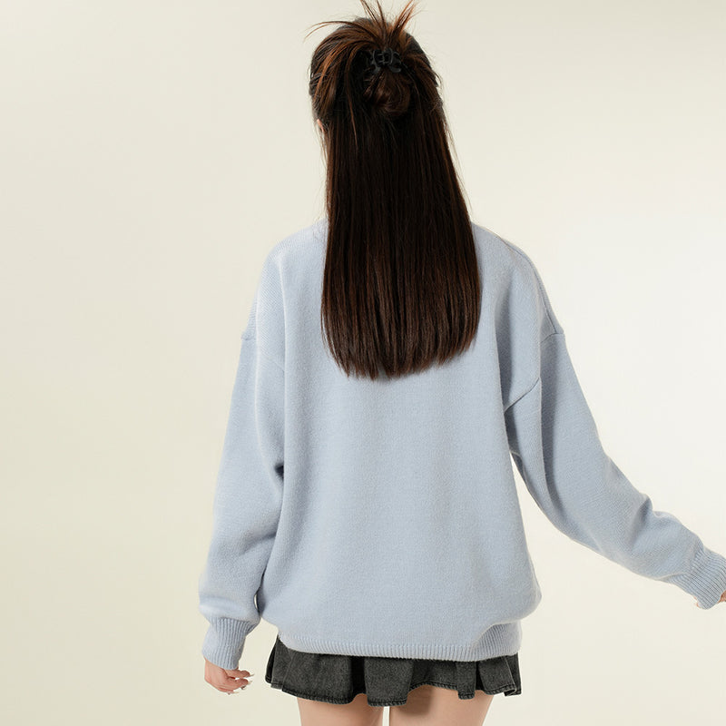 Women Sweater round Neck Sweater Women's Loose Casual Autumn