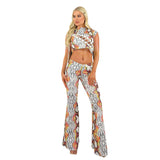 Women's Cargo Pants Printed Short-Sleeved T-shirt