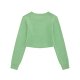 Women Sweater Girls' Autumn Casual round Neck Knitted