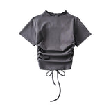 Women T-Shirt Short-Sleeved Top Women's Short Yoga Clothes Sports T-shirt