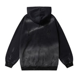 Men Hoodie Inkjet Gradient Hooded Sweater Splash Ink Painting Pullover Hoodie