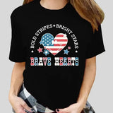 Women's Independence Day T Shirt round Neck Short Sleeve T-shirt Women's Top