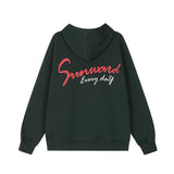 Men Hoodie Fall/Winter Hoodie Rivet Letter Printed Loose Long Sleeves Leisure Pullover Hoodie