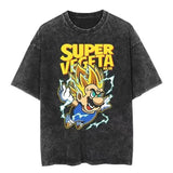 Cotton Mens Vintage Japan Anime Print Oversize TShirt