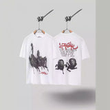 Mens T-shirts Travis Scott Cactus Jack x Utopia Utopia Warhorse Short Sleeve T-Shirt