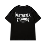 Men T Shirt Three-Dimensional Graffiti Letter Short-Sleeved T-shirt Men and Women Retro Couple