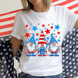 Women's Independence Day T Shirt round Neck Short Sleeve T-shirt Women's Top