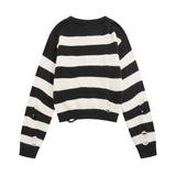 Women Sweater Short Sweater Women's Autumn Leisure round Neck Sweater