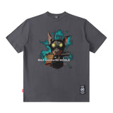 Men T Shirt Retro Street Trendy Loose Leisure All-Matching Couple Short Sleeve T-shirt