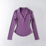 Women T-Shirt Spring T-shirt Women's Long-Sleeved Bottoming Shirt Top