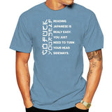 Men t-shirt Reading Japanese is really easy shirt