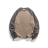 Unisex Hoodie Fashion Brand Raglan Sleeve round Neck Sweater Men's College Style Coat
