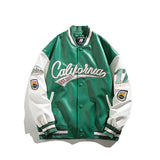 Varsity Jacket Vintage Autumn Baseball Uniform Embroidered Casual Jacket