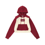Women Hoodie Short Hood Girls' Spring and Autumn Casual Long-Sleeved Hoodie