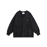 Unisex Hoodie Casual Sweatshirt Men's and Women's V-neck Knitted Cardigan Top