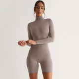 Women Jumpsuit Spring Fashionable Fitted Long Sleeve Jumpsuit
