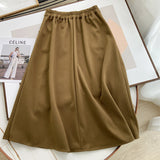 Women Skirt Woolen Skirt Female Mid-Length Autumn and Winter