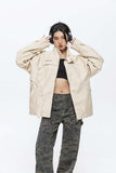 Unisex Jacket Autumn Fashion Stand-up Collar Casual Jacket Women's Clothing