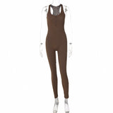 Women Jumpsuit Spring and Summer Fashion Zipper Overalls