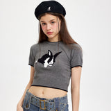 Women Sweater Sweater with Short Sleeves Women's Spring/Summer round Neck