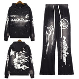 HS Outfit: Hoodie/Sweatpants (Separate Purchase Options) Vintage Distressed