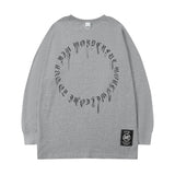 Men Long Sleeve Shirt round Neck Sweater Men's Spring and Autumn Loose Long Sleeve T-shirt Women's Coat