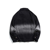 Unisex Jacket Autumn Washed Gradient Denim Women's Wear